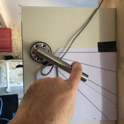 Contrôle de l'angle sur le présentoir